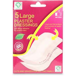 A+E Large Plaster Dressings 5 Pack