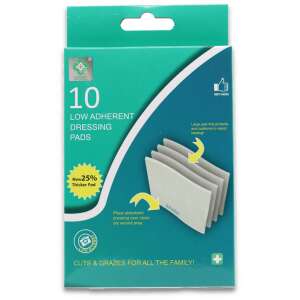 A+E Low Adherent Dressing Pads 5cm x 5cm 10 Pack