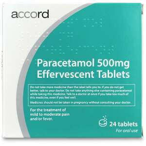 Accord Paracetamol 500mg 24 Effervescent Tablets