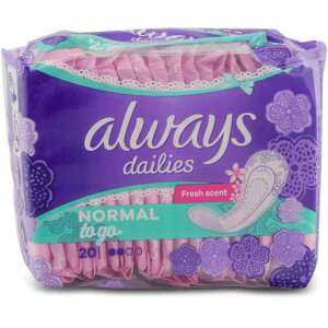 Always Dailies Singles To Go Scented 20 Liners