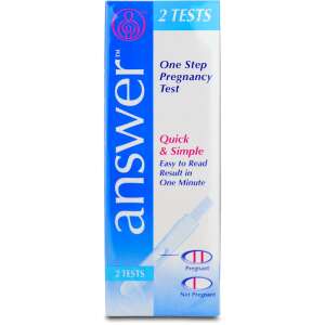 Answer One Step Pregnancy Test 2 Pack