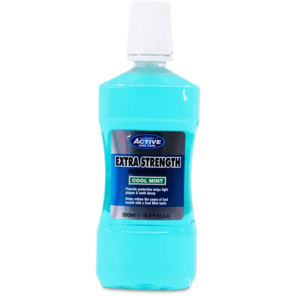 Beauty Formulas Active Mouthwash Extra Strength Cool Mint 500ml