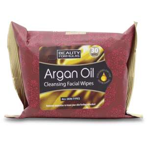 Beauty Formulas Argan Oil Facial Cleansing Wipes 30 pack