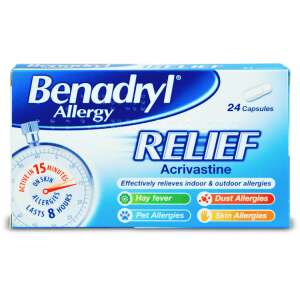 Benadryl Allergy Relief 24 Capsules