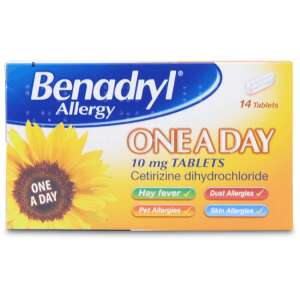 Benadryl One A Day Relief Cetirizine Dihydrochloride 14 pack