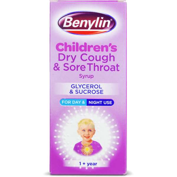 Benylin Children's Dry Cough and Sore Throat Syrup 1+ Year 125ml