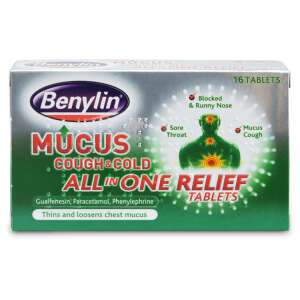 Benylin Mucus Cough & Cold All in One 16 Tablets