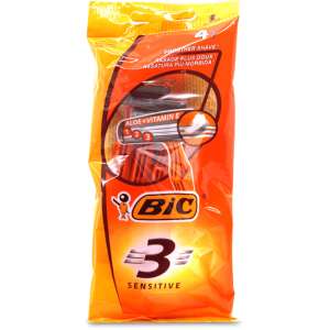 Bic 3 Sensitive Disposable Razors 4 pack