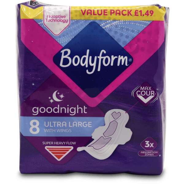 Bodyform Ultra Goodnight 8 Pack