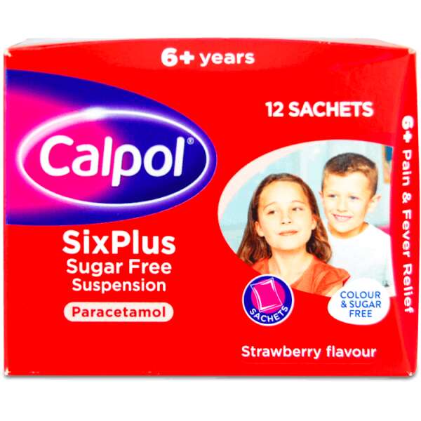 Calpol Six Plus Paracetamol Sachets 12 Pack