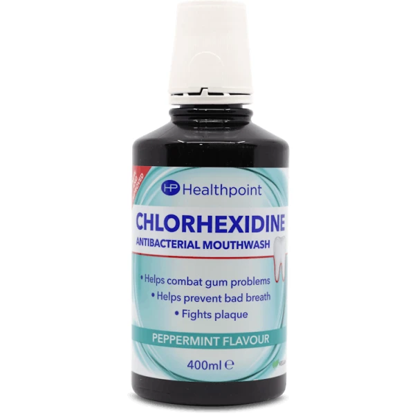 Chlorhexidine 400ml Antibacterial Mouthwash Peppermint