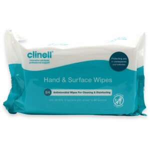 Clinell Hand & Surface Wipes 84 Wipes