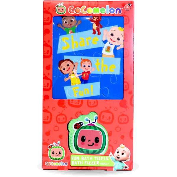Cocomelon Bath Tiles & Fizzer Set 100g