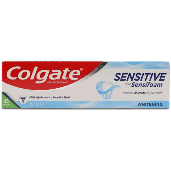 Colgate Toothpaste Sensitive Foam White 75ml