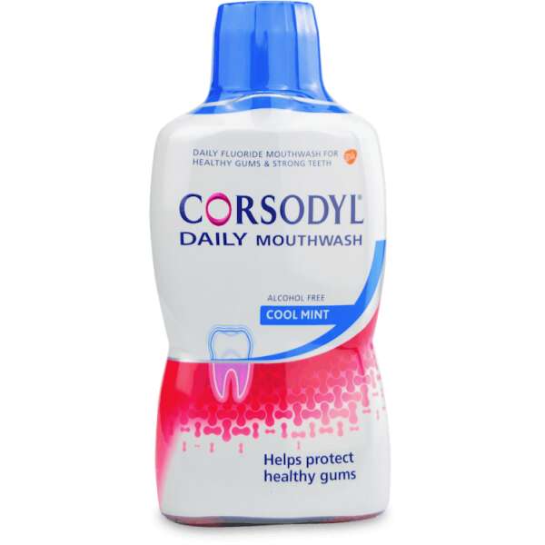 Corsodyl Daily Mouthwash Cool Mint Alcohol Free 500ml