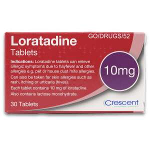 Crescent Loratadine 10mg 30 Tablets