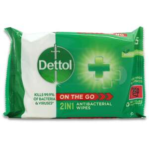 Dettol 2-In-1 Wipes 15 Pack