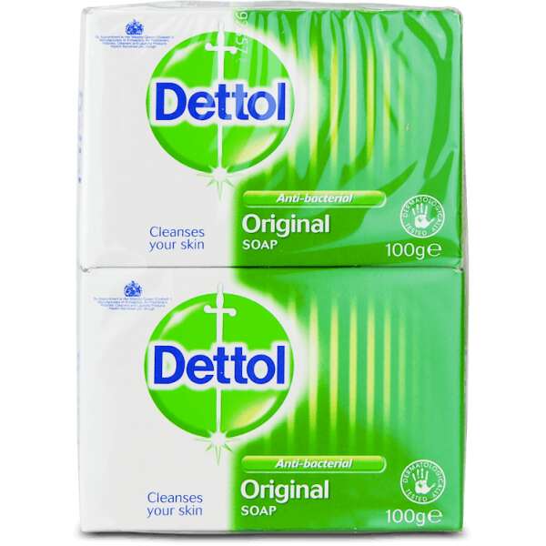 Dettol Anti-Bacterial Original Soap 100g 2 Pack