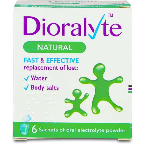 Dioralyte Natural 6 Sachets