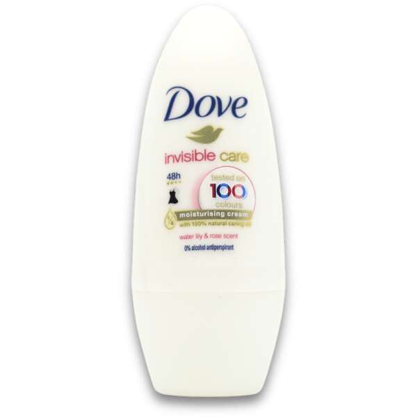 Dove Invisible Care Antiperspirant Deodorant Water Lily & Rose Scent  Roll-On 50ml