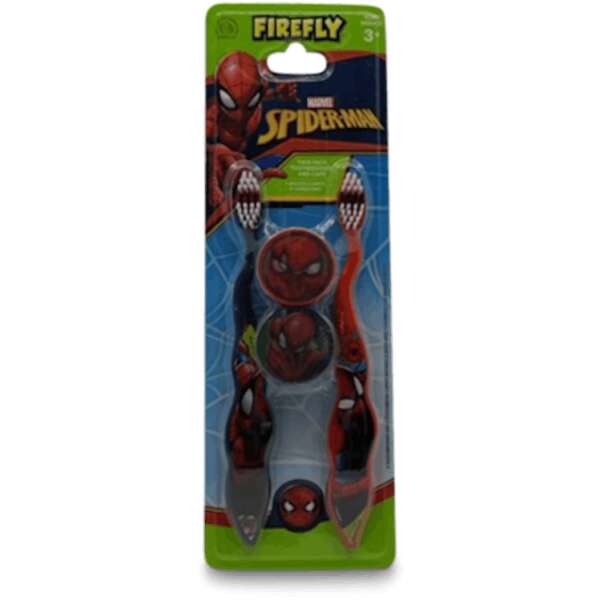 Firefly Spider-Man Twin Pack Toothbrush And Caps