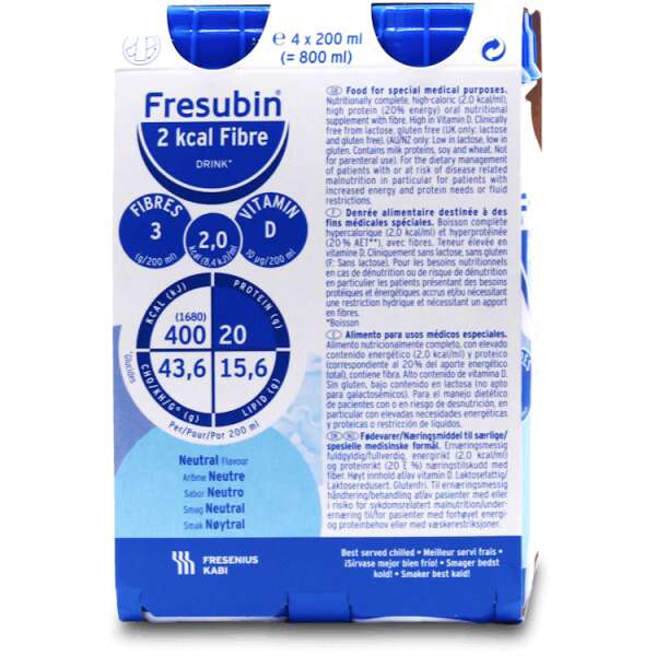 Fresubin 2kcal Fibre Drink Neutral 4 x 200ml