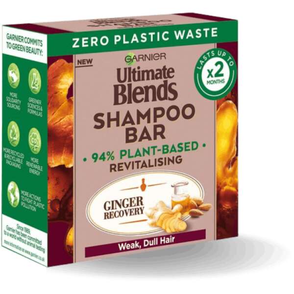 Garnier Ultimate Blends Ginger Recovery Revitalising Shampoo Bar 60g