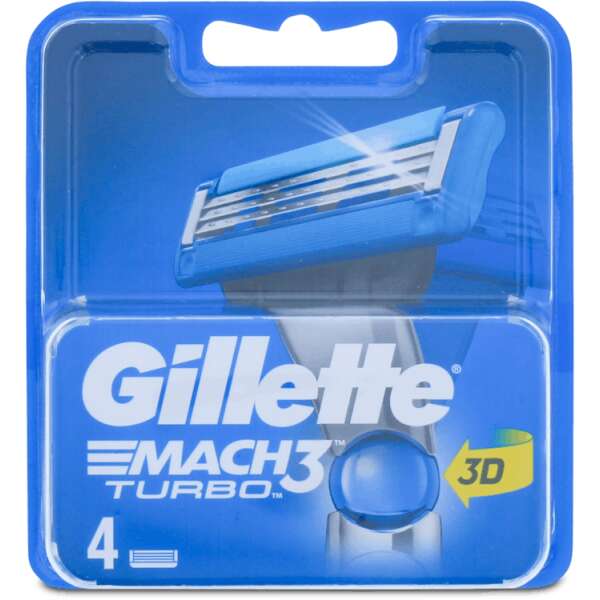 Gillette Mach 3 Turbo 4 Refill Blades