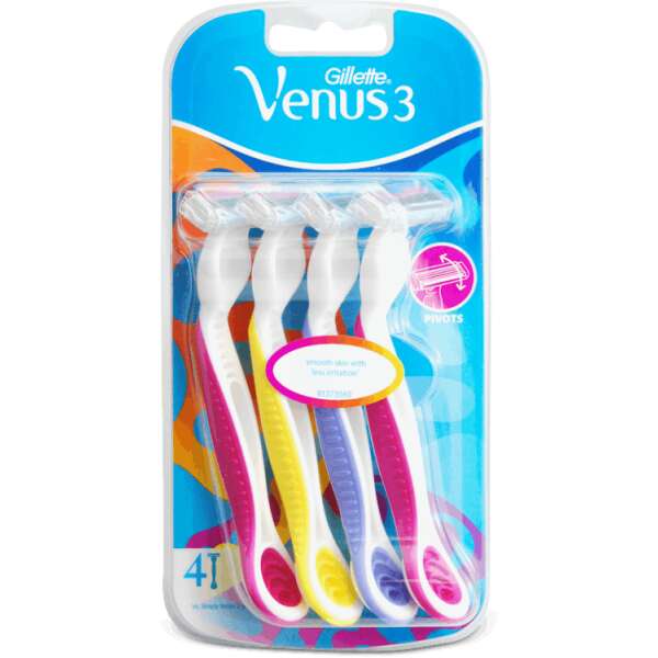 Gillette Venus3 Women's Disposable Razors 4 Pack