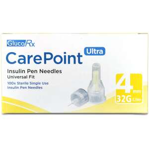 GlucoRx CarePoint 4mm 32g 100 Needles