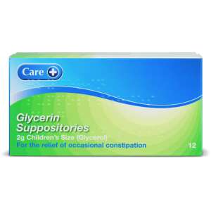 Care+ Glycerin Suppositories 2g Children’s 12 Pack