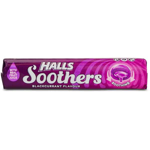 Halls Soothers Blackcurrant 45g