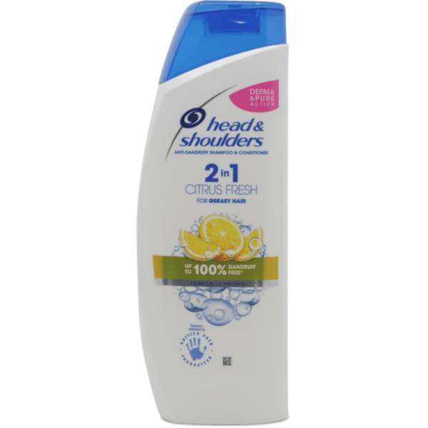 Head & Shoulders Citrus Fresh 2 in 1 Anti-Dandruff Shampoo and Conditioner 450ml