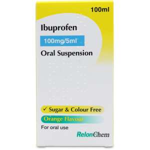 Ibuprofen 100mg/5ml Oral Suspension Sugar-Free Orange Flavour