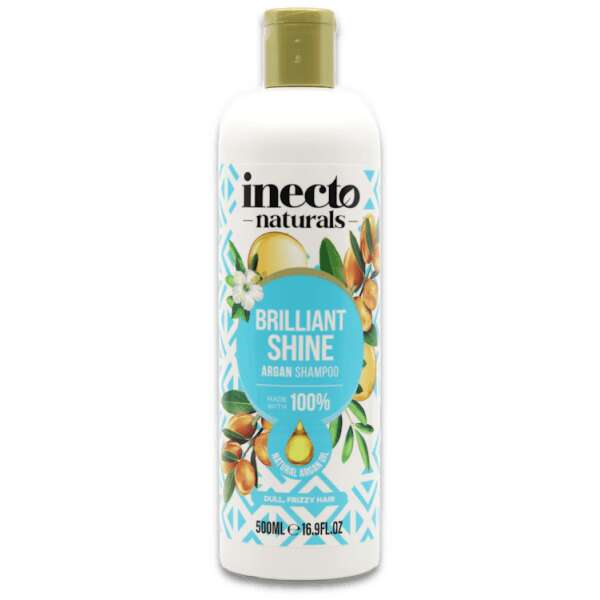 Inecto Naturals Brilliant Shine Argan Shampoo 500ml