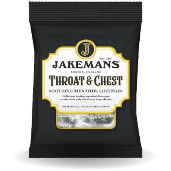 Jakemans Throat & Chest Soothing Menthol Lozenges 160g