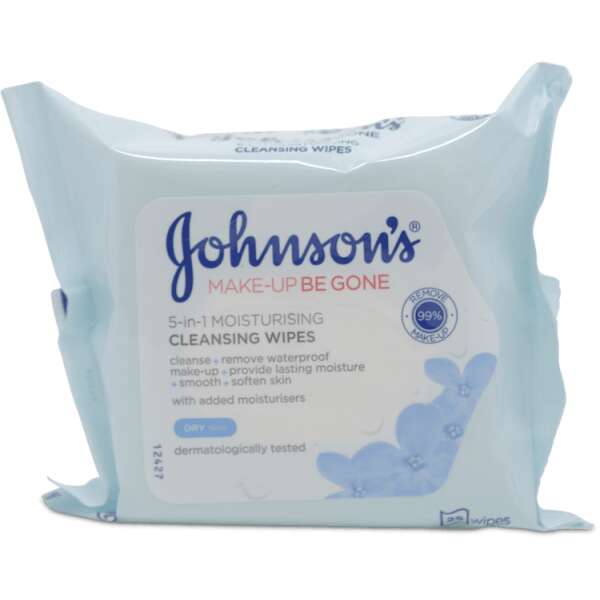 Johnson's Face Care Makeup Be Gone Moisturising 25 Wipes