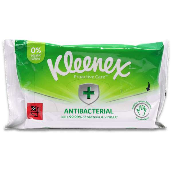 Kleenex Plastic Free Anti Bac 36 Wipes