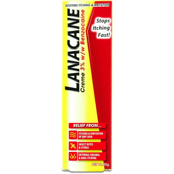 Lanacane Medicated Cream Tube 30g