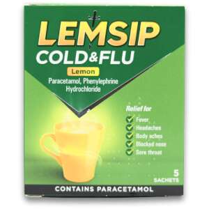 Lemsip Cold & Flu Lemon 5 Sachets