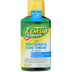 Lemsip Cough for Dry Cough & Sore Throat 180ml