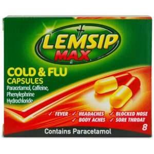 Lemsip Max Cold & Flu 8 Capsules