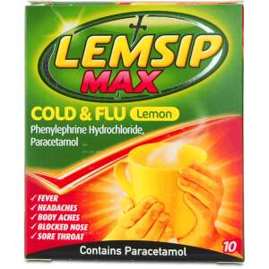 Lemsip Max Cold and Flu Lemon 10 Sachets