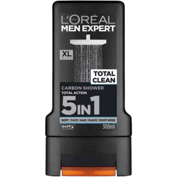 L'Oréal Men Expert Total Clean Total Action 5 in 1 Shower Gel 300ml