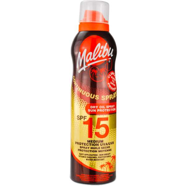 Malibu Continuous Dry Oil Spray SPF15 175ml