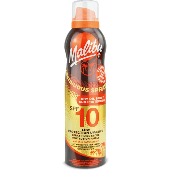 Malibu Dry Oil Spray SPF10 175ml