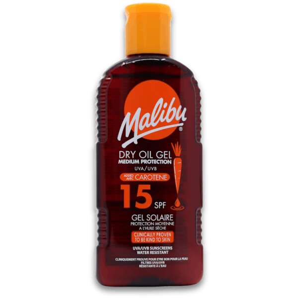 Malibu Dry Oil Gel SPF15 200ml