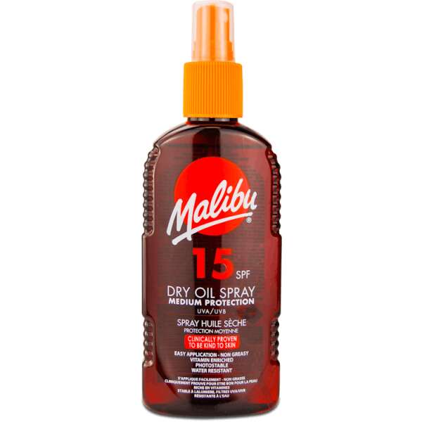 Malibu Dry Oil Spray SPF15 200ml