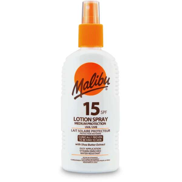 Malibu Lotion Spray SPF15 200ml