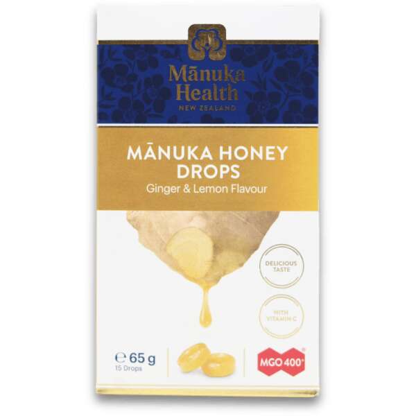 Manuka Health Honey Ginger & Lemon 15 Drops